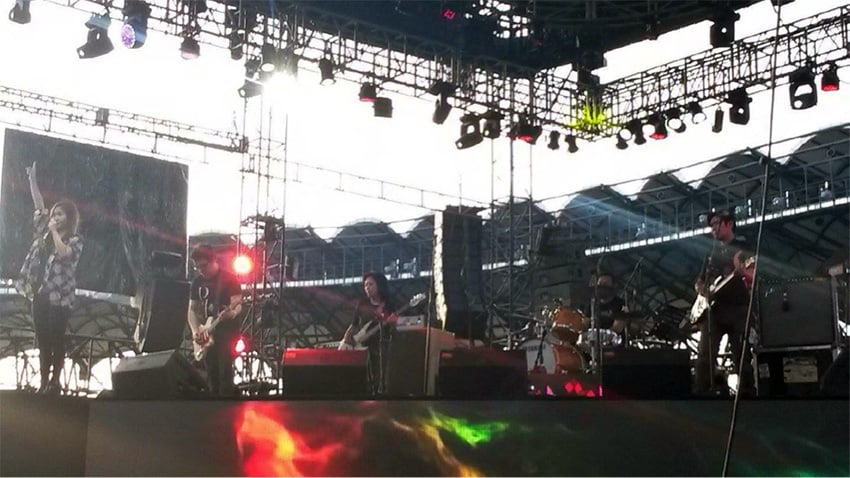 Imago performing in the Philippine Arena New Year Countdown